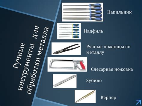 Инструменты для обработки металла: зубило