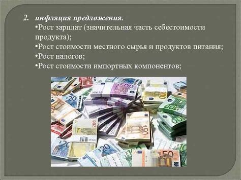 Инфляция и рост стоимости сырья