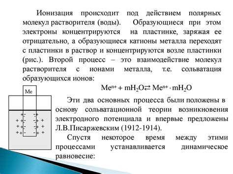 Ионизация металла