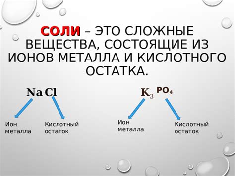 Ион металла в соли