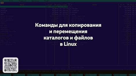 Использование команд для копирования