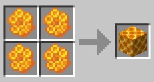 Использование медовых сот в майнкрафте