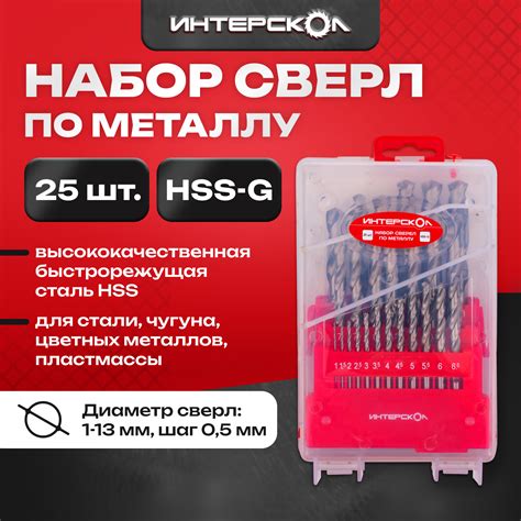 Использование сверел Bosch 25 HSS CO 135 1-13 мм