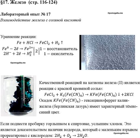 Исследование эффектов взаимодействия никеля с соляной кислотой