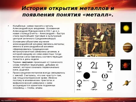 История и происхождение металлов