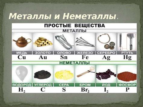 Какие свойства отличают простые вещества и металлы?