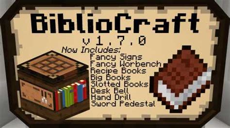 Какие улучшения и изменения вносит мод bibliocraft в геймплей?