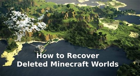 Как восстановить пропавшие миры в Minecraft?