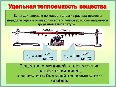 Как выбрать кусок металла с нужной удельной теплоемкостью?