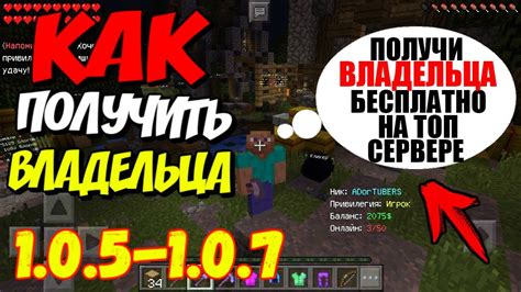 Как назначить владельца в Minecraft