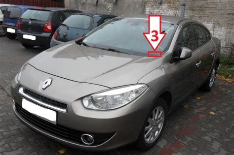 Как найти VIN номер на Renault Fluence