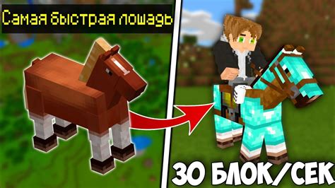 Как повысить скорость лошади в Minecraft?