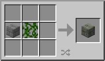 Как сделать замшелые каменные кирпичи в Майнкрафт