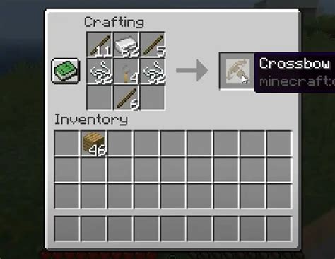 Как создать арбалет в Майнкрафт