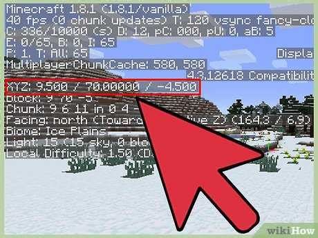 Как узнать свои координаты в Майнкрафт?