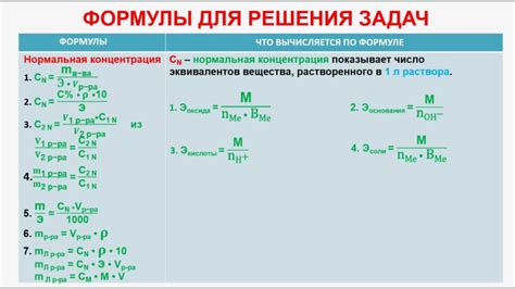 Ключевые понятия и формулы: основа для решения задач