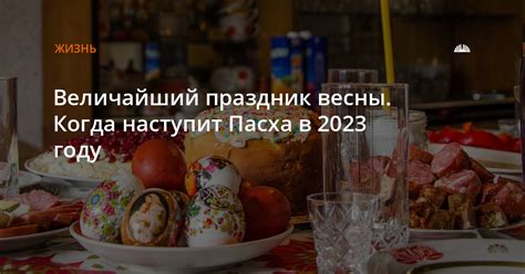 Когда наступит Пасха в 2023 году?