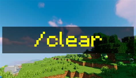 Команда "clear" в майнкрафт: