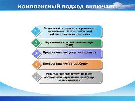 Комплексный подход к выполнению заказа