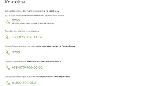Контакты приватбанка для срочного обслуживания