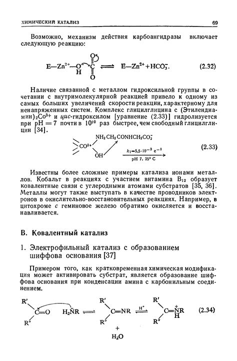 Коферменты с участием ионов активных металлов в метаболических реакциях