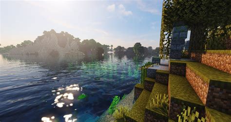 Красивые пейзажи Minecraft с шейдерами