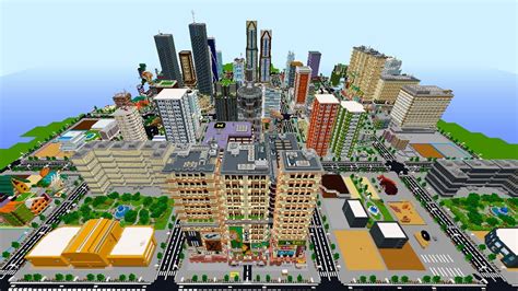 Креативные проекты для постройки города в Minecraft