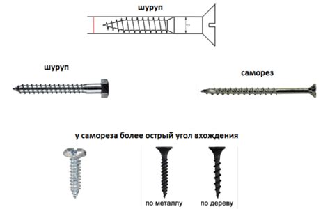 Крепление с помощью саморезов и шурупов