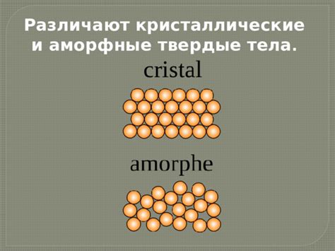 Кристаллические свойства