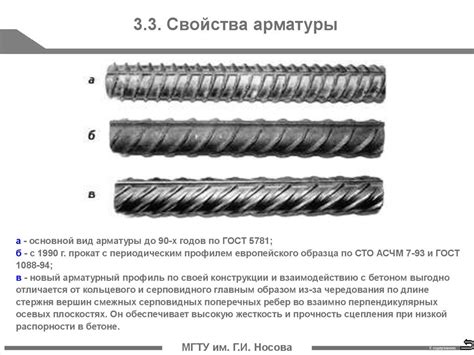 Марки стали арматуры