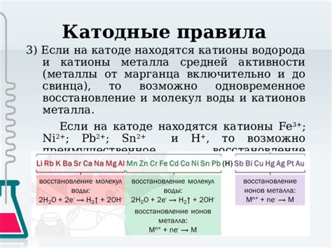 Меры по защите от воздействия катионов металла