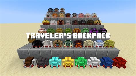 Местонахождение слота названия в Minecraft Travelers Gear