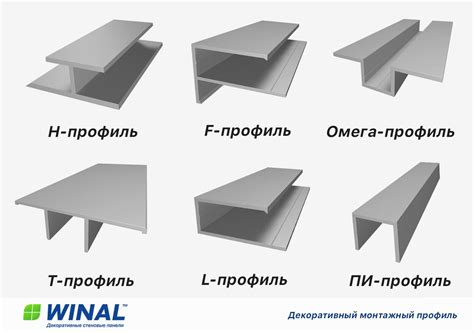 Металлический профиль для монтажа панели