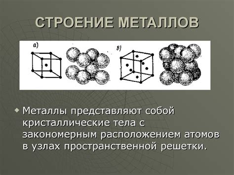 Металлы: свойства и структура