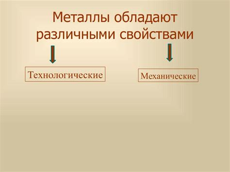 Металлы: технологические свойства и основные характеристики