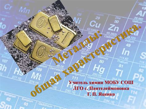 Металлы в 7 классе: общая информация