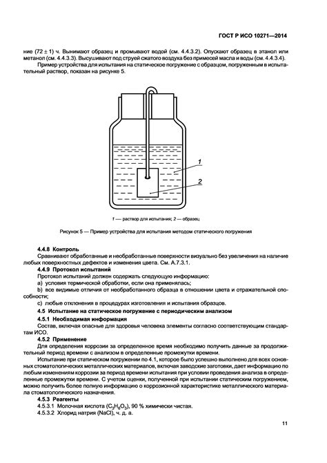 Методы испытаний на коррозионную стойкость