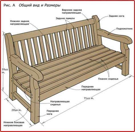 Методы построения садовой скамейки: шаг за шагом
