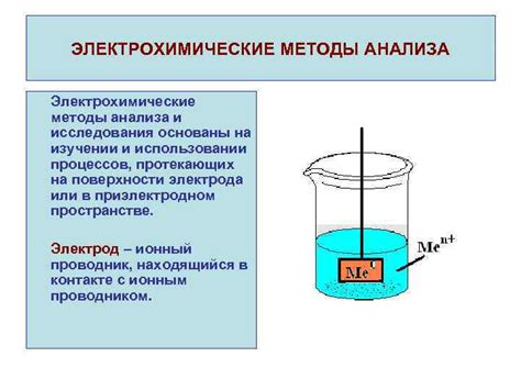 Методы электрохимического анализа