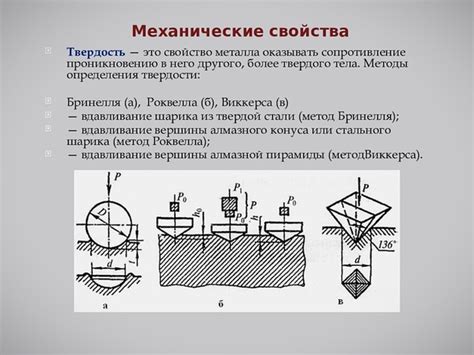 Механические изменения свойств металла