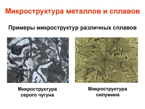 Микроструктура и свойства металлов