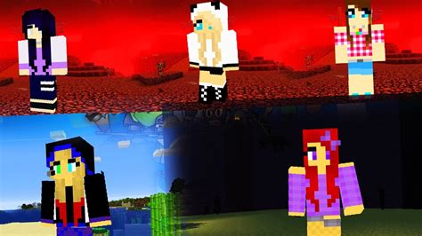 Модные образы для игры Minecraft: 5 красивых и стильных скинов для девочек