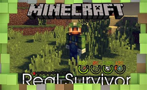 Мод real survivor для Майнкрафт