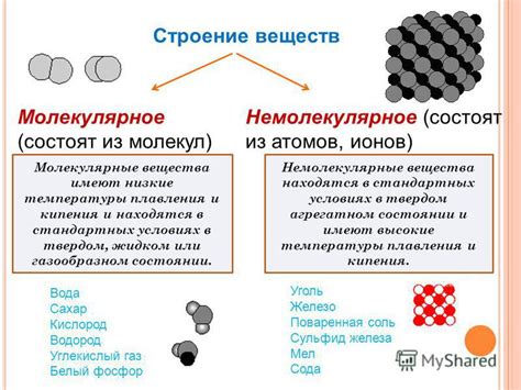 Молекулярное или немолекулярное строение?