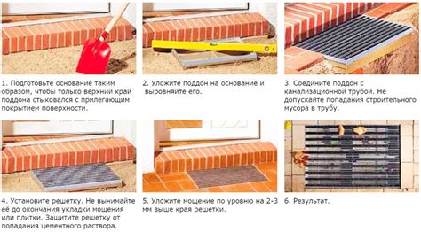 Монтаж стальной оцинкованной решетки 390 590 мм