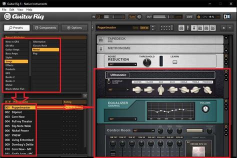 Настройка Guitar Rig 5 для металла