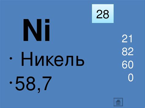 Никель: свойства и применение в промышленности