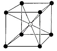 ОЦК - одноцентрированная кубическая решетка