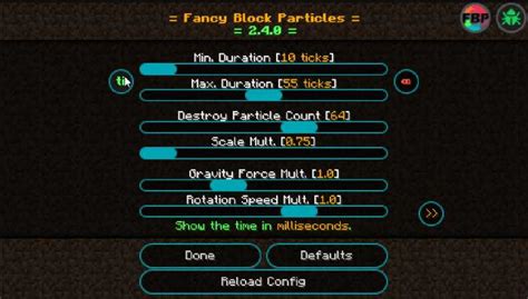 Обзор мода fancyblockparticles