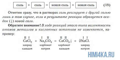 Образование осадка при реакции солей с металлами